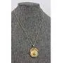 American Coin Treasures Italian 20 Lira Coin Pendant Necklace - Italian 20 Lire Goldtone Pendant with Faceted Round Jet Glass Stones| Italian Medallion Pendant American Coin Treasures Italian 20 Lira Coin Pendant Necklace - Italian 20 Lire Goldtone Pendant with Faceted Round Jet Glass Stones| Italian Medallion Pendant