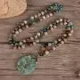 YGLINE 8MM Healing 108 Rosary Prayer Mala Beads Chakra Bracelet Necklace