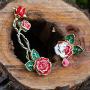 RockLove DISNEYS ALICE IN WONDERLAND Painting the Roses Ear Climber and Stud