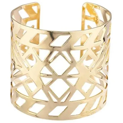 Lux Accessories Gold Tone Aztec Style Geo Cutout Bracelet Cuff Lux Accessories Gold Tone Aztec Style Geo Cutout Bracelet Cuff