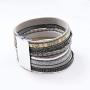 KSQS Tree of Life Leather Multi-Layer Wraps Bracelet,Boho Wide Buckle Wristband Bangle,Braided Cuff Bracelets for Women