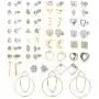 Jstyle 32 Pairs Assorted Multiple Stud Earrings for Women Simple Cute Big Hoop Earrings Set Jstyle 32 Pairs Assorted Multiple Stud Earrings for Women Simple Cute Big Hoop Earrings Set
