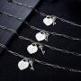 Jewenova Heart Initial Bracelets For Women 26 Letters Engraved Charm Bracelets For Women Stainless Steel Alphabet Bracelet with Cute Key Birthday Valentines Day Jewelry Gift For Girlfriend