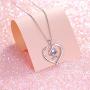 Animal Dog Necklaces Puppy Pendant Dog with Bone Necklace S925 Sterling Silver Birthday Gift for Women Teen Girls Birthday Gifts