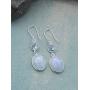 YoTreasure Moonstone Blue Topaz 925 Sterling Silver Dangle Earrings Jewelry