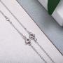 Necklace Extenders Necklace Chains Sterling Silver Bracelet Anklet Extenders Set 2, 3, 4, and 6 Inches in Silver, Gold, and Rose Gold