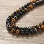 WESTMIAJW Mens Magnetic Hematite Tiger Eye Onyx Beads Beaded Necklace Chain Natural Gemstones Jewelry 50/60/70/75cm WESTMIAJW Mens Magnetic Hematite Tiger Eye Onyx Beads Beaded Necklace Chain Natural Gemstones Jewelry 50/60/70/75cm