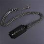 U7 Men Cool Necklace Stainless Steel/Black Gun Plated/18K Gold Plated Razor Blade Pendant, with 22 Inch Chain