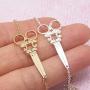 Adjustable Silver Scissors Bracelet for Hairdresser Minimalist Charm Scissors with Chain Bracelet for Women Fashion Jewelry