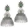 Aheli Indian Traditional Bollywood Silver Oxidized Peacock Jhumki Jhumka Earrings for Women (Blue) Aheli Indian Traditional Bollywood Silver Oxidized Peacock Jhumki Jhumka Earrings for Women (Blue)