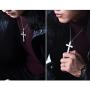 Mens 925 Sterling Silver Christian Jesus Cross Crucifix Pendant Necklace With Engraving Religious Jewelry