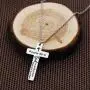 Kaisinse Inspirational Bible Quotes Verse Cross Pendant Necklace Religious Christian Necklace Christian Jewelry Faith Necklace