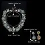 BriLove Womens Tribal Ethnic Crystal Mix-Shape Cluster Statement Necklace Dangle Earrings Set BriLove Womens Tribal Ethnic Crystal Mix-Shape Cluster Statement Necklace Dangle Earrings Set