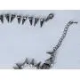 Alilang Choker Chain Necklace Crystal Rhinestone Punk Panther Goth Silvery Tone Alilang Choker Chain Necklace Crystal Rhinestone Punk Panther Goth Silvery Tone