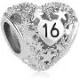 Lifequeen Heart Love Sweet 16th 18th Birthday Charms Butterfly Charm Beads for Bracelets Lifequeen Heart Love Sweet 16th 18th Birthday Charms Butterfly Charm Beads for Bracelets