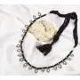 Saissa Silver Tone Oxidized Choker Boho Gypsy Thread Rope Indian Necklace Jewelry for Women Saissa Silver Tone Oxidized Choker Boho Gypsy Thread Rope Indian Necklace Jewelry for Women
