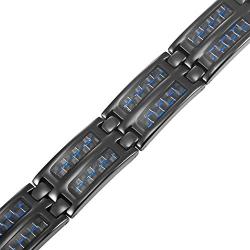 Willis Judd Mens Titanium Magnetic Bracelet Carbon Fiber & Free Link Removal Tool