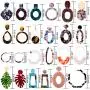 Duufin 24 Pairs Mottled Acrylic Earrings Resin Drop Dangle Earring Hoop Statement Earrings Polygonal Bohemian Fashion Jewelry Earrings for Women Girls Duufin 24 Pairs Mottled Acrylic Earrings Resin Drop Dangle Earring Hoop Statement Earrings Polygonal Bohemian Fashion Jewelry Earrings for Women Girls