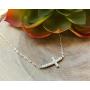 EFYTAL Small Cross Necklace for Women and Girls, Christian Gifts for Easter, First Communion, Confirmation, Baptism, Sterling Silver Sideways CZ, Tiny Pendant Jewelry, Religious Gift for Catholic Birthday