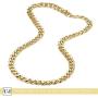 URBAN JEWELRY Polished Stainless Steel Mens Curb Chain Necklace in Variety of Sizes and Colors