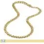 URBAN JEWELRY Polished Stainless Steel Mens Curb Chain Necklace in Variety of Sizes and Colors