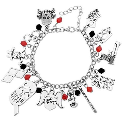 SEIRAA Joulee New DC Comics Bracelet Suicide Squad Charm Bracelet for Fans Gift