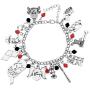 SEIRAA Joulee New DC Comics Bracelet Suicide Squad Charm Bracelet for Fans Gift