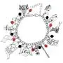 SEIRAA Joulee New DC Comics Bracelet Suicide Squad Charm Bracelet for Fans Gift SEIRAA Joulee New DC Comics Bracelet Suicide Squad Charm Bracelet for Fans Gift