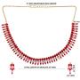 Efulgenz Indian Bollywood Gold Plated Crystal Rhinestone CZ Wedding Bridal Choker Necklace Earring Jewellery Set