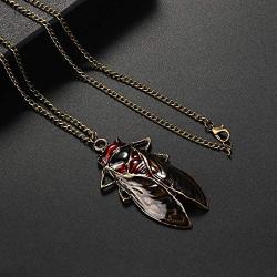 BELUCKIN Retro Vintage Cicada Pendant Insect Bug Cicada Charm Necklace Jewelry
