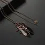 BELUCKIN Retro Vintage Cicada Pendant Insect Bug Cicada Charm Necklace Jewelry BELUCKIN Retro Vintage Cicada Pendant Insect Bug Cicada Charm Necklace Jewelry