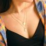 Unicra Multi-Layer Necklace Choker with Long Chain for Women and Girls