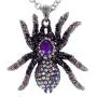 Alilang Synthetic Jet Black Czech Crystal Rhinestones Tarantula Spider Insect Bug Pendant Necklace Alilang Synthetic Jet Black Czech Crystal Rhinestones Tarantula Spider Insect Bug Pendant Necklace