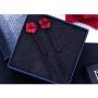 Red Green Poppy Flower Black Long Line Bar Tassel Earrings for Women Charm Stud Drop Earring Jewelry