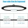 Customize Attraction Rope Braided 2pcs Bracelets with Magnetic Bells 4 Sides Engraved Perfect Jewelry Gift for Couple,Familier,Sisters,Bestfriends
