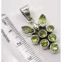 SilverStarJewel Peridot August Birthstone Necklace Pendant 1.3'' Sterling Silver Fashion Gift SilverStarJewel Peridot August Birthstone Necklace Pendant 1.3'' Sterling Silver Fashion Gift
