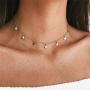 Frodete Gold Star Choker Necklace for Women Cute Necklace for Teen Girls Trendy Star Necklace Choker Adjustable