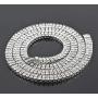 HH Bling Empire Iced Out Baguette Diamond Tennis Chain for Men Silver Gold Plated 16 18 20 24 30 Inches