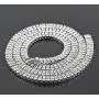 HH Bling Empire Iced Out Baguette Diamond Tennis Chain for Men Silver Gold Plated 16 18 20 24 30 Inches HH Bling Empire Iced Out Baguette Diamond Tennis Chain for Men Silver Gold Plated 16 18 20 24 30 Inches