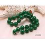 JYXJEWELRY Fashion Jade Necklace 12mm Green Malay Jade Necklace Round Beads Gemstone Jewelry For Women 18''
