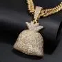 YIMERAIRE Blingbling Necklace for Men Hip Hop Chain Pendant 18K Plated Gold Chain with US Dollar Sign Pendant 90s Necklace Men YIMERAIRE Blingbling Necklace for Men Hip Hop Chain Pendant 18K Plated Gold Chain with US Dollar Sign Pendant 90s Necklace Men