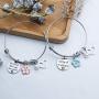 Friendship Bracelets for 2 BFF Heart Jewelry Christmas Birthday Gift for Friends Side by side or miles apart(BR-Sidebyside)