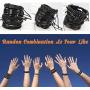 Jstyle 17Pcs Braided Leather Bracelet for Men Women Wooden Beaded Cuff Wrap Bracelet Adjustable