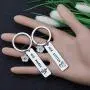 CYTING Her Stitch His Angel Keychain Set With Hibiscus Flower Charm Hawaiian Jewelry Gift For Couples Family Best Friends CYTING Her Stitch His Angel Keychain Set With Hibiscus Flower Charm Hawaiian Jewelry Gift For Couples Family Best Friends