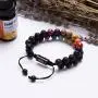 Chakra Bracelet - 7 Chakra Crystal Gemstone Bead Bangle Bracelet for Yoga Meditation, Healing, Anxiety Relax