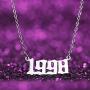 Birth Year Number Pendant Necklace for Women Girls Birthday Gift Charm Friendship Jewelry