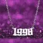 Birth Year Number Pendant Necklace for Women Girls Birthday Gift Charm Friendship Jewelry