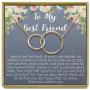 IDLAN Best Friend Necklace BFF Gift Long Distance Going Away Gift Friendship Quotes Gifts 2 Interlocking Infinity Circles Graduation Gift