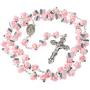 YWLI Rosary Beads Catholic - 6 Color, Confirmation Gifts for Teenage Girl, Polymer Clay Rose Necklace Jewelry, Silver Alloy Cross Necklace for Women, Gifts for Women