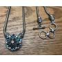 Snap Jewelry Toggle Necklace Silver Plated Length 20'' fits 18-20mm Standard Size Ginger Charms My Prime Gifts